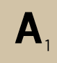 Große Scrabble-Buchstaben A