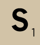 Große Scrabble-Buchstaben S